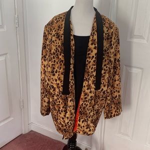 Animal print (leopard) blazer